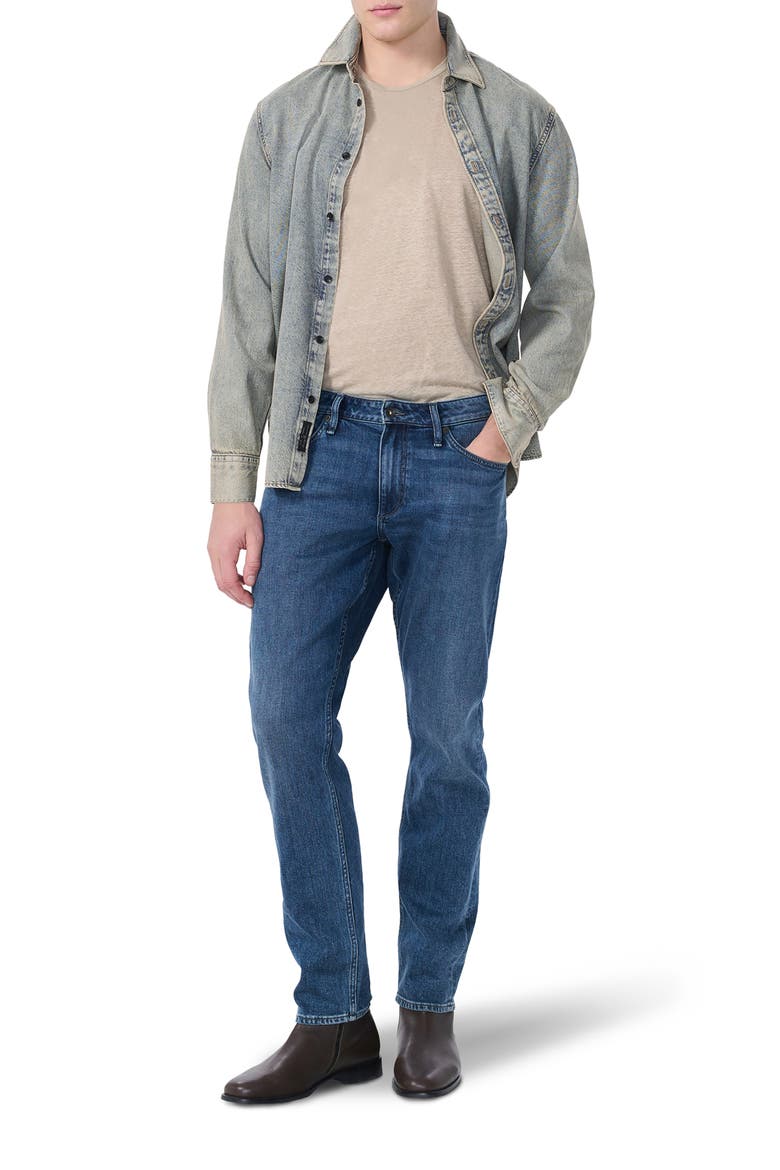 Fit 3 Authentic Stretch Athletic Fit Jeans, Alternate, color, GRNPT