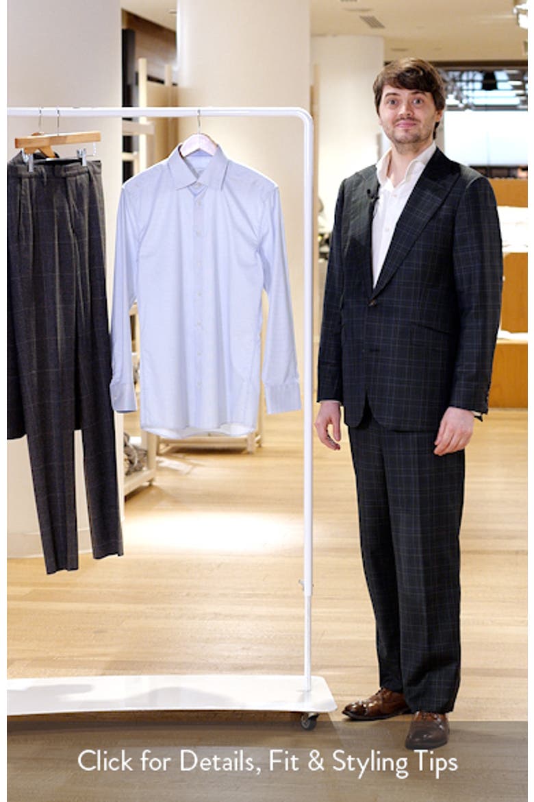 Luxury Slim Fit Micro Stripe Non-Iron Dress Shirt video
