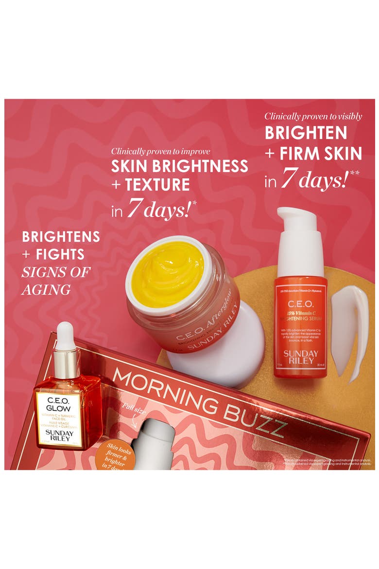 Morning Buzz Skin Care Set $147 Value, Alternate, color, RED