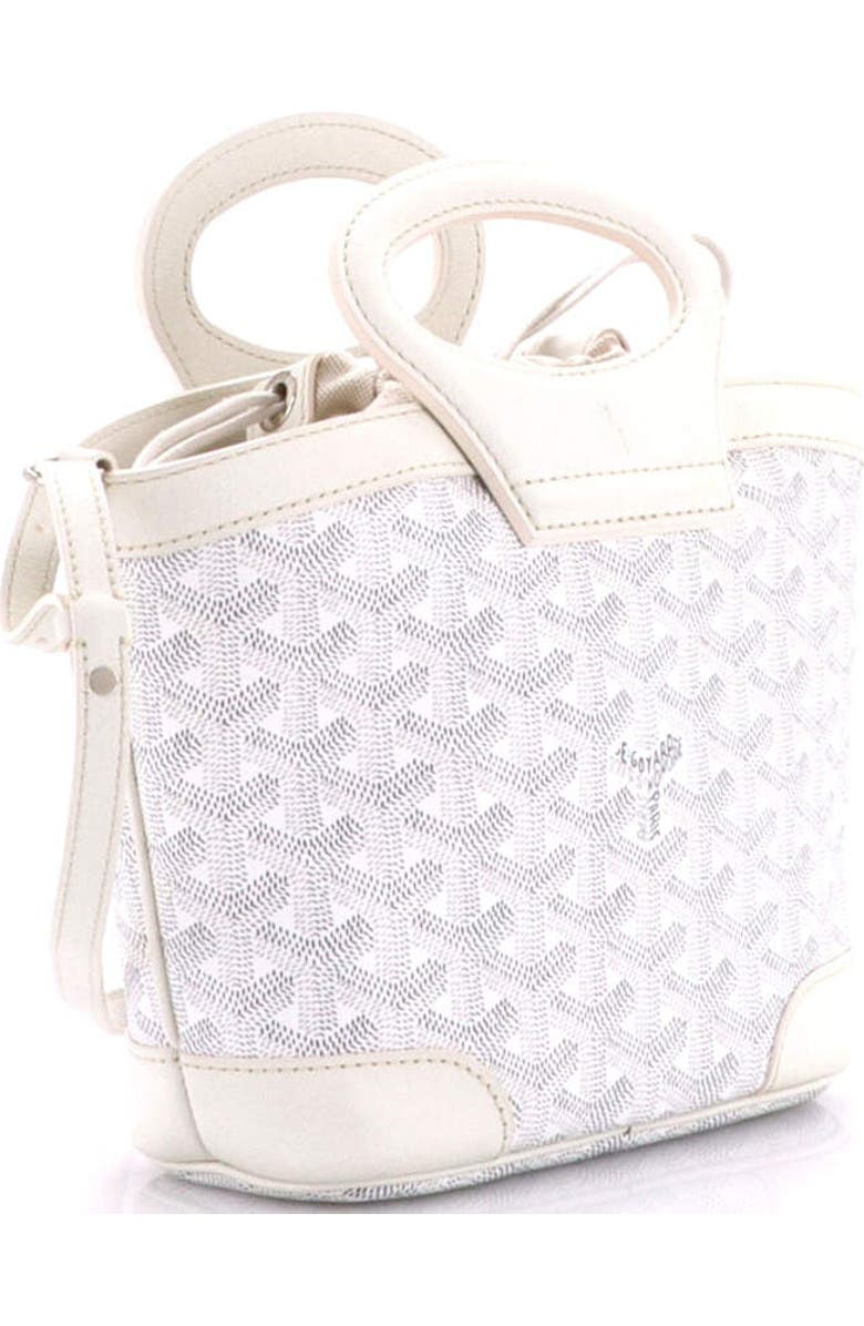 Pre-Owned Goyard Beluga Bag Coated Canvas Mini, Alternate, color, White