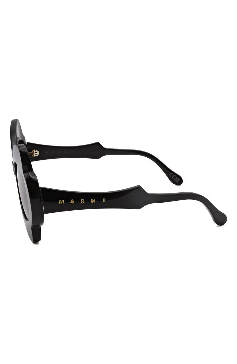 Marni 56mm Butterfly Sunglasses, Alternate, color, Black / Grey
