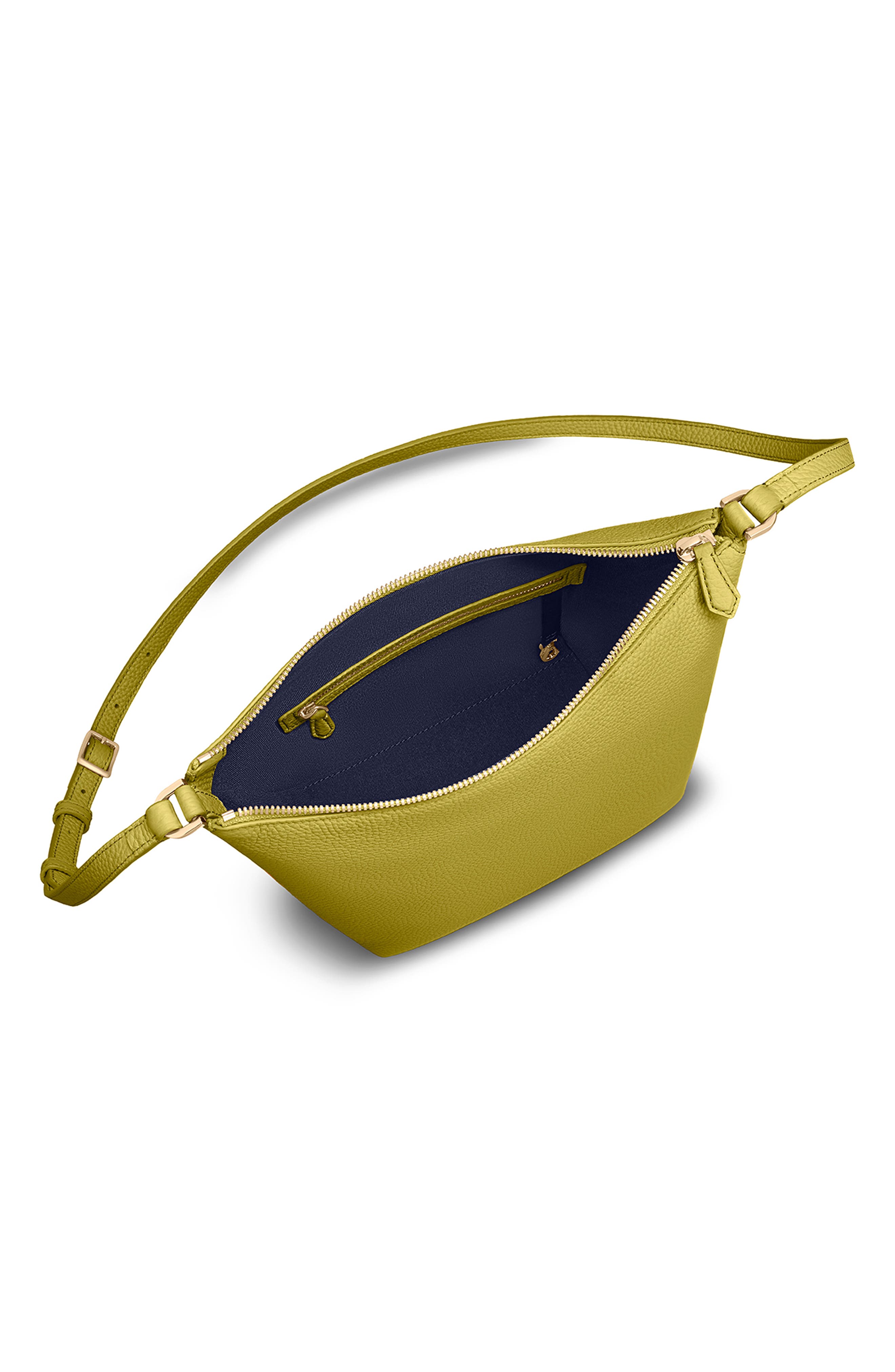The Zipped Bucket Bag, Alternate, color, Martini Green
