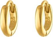 Outofoffice Gold Six Mm Huggie Hoop Earring