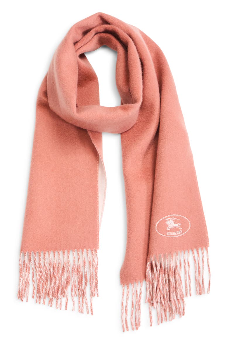 Knight Cashmere Scarf, Main, color, CLAY PINK