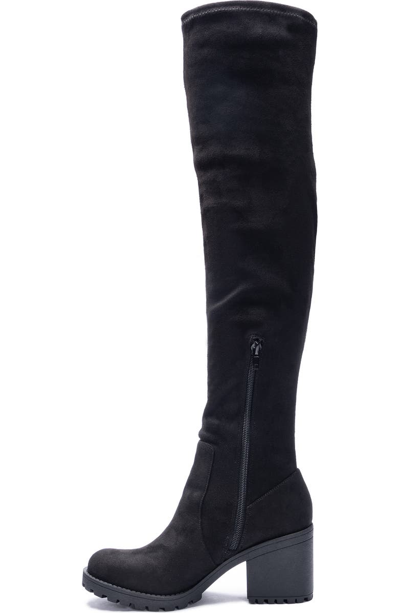 Dirty Laundry Linzy Over the Knee Boot, Alternate, color, Black Suedette