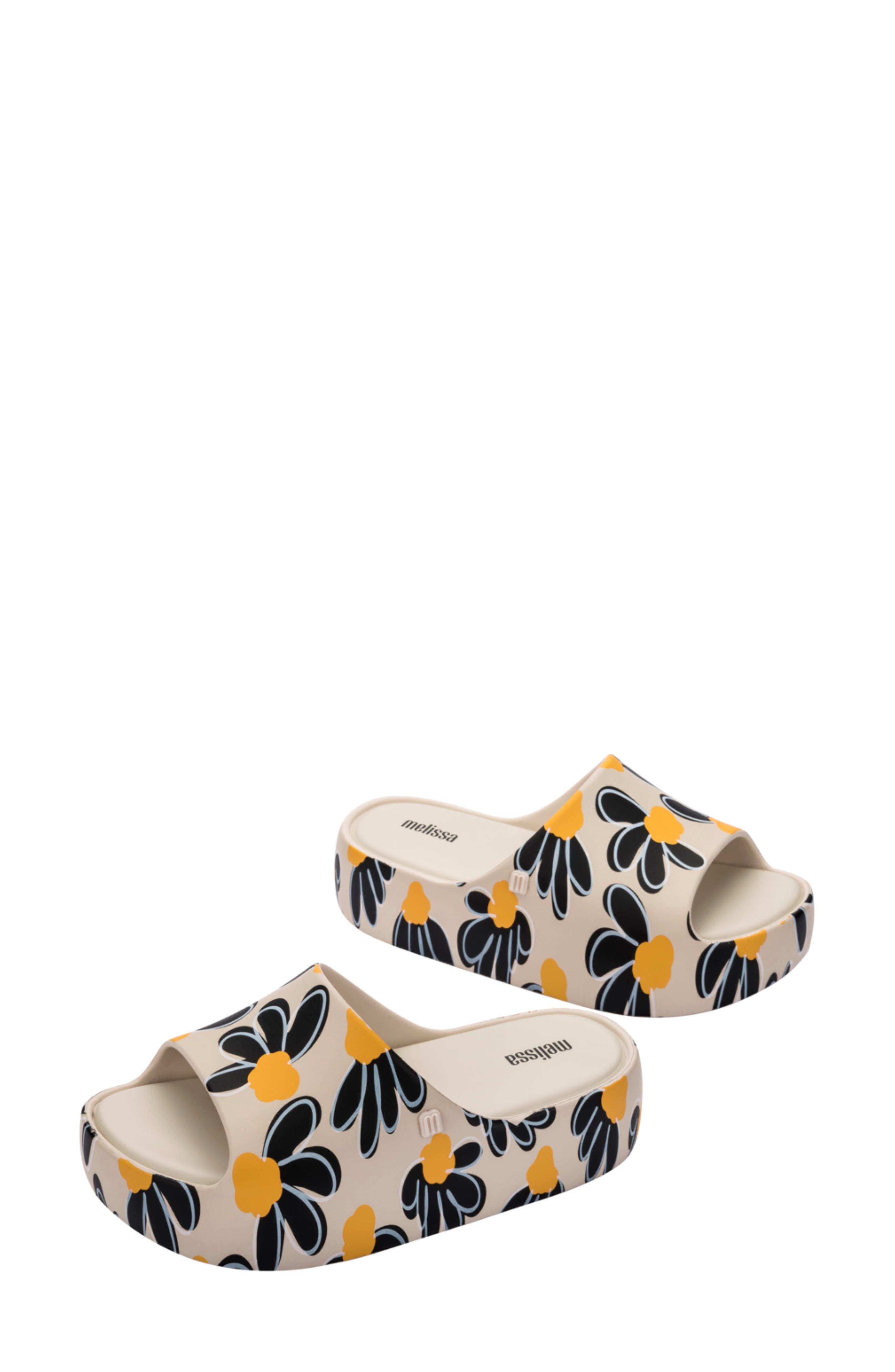 Melissa Platform Sandal, Alternate, color, Beige/ Black