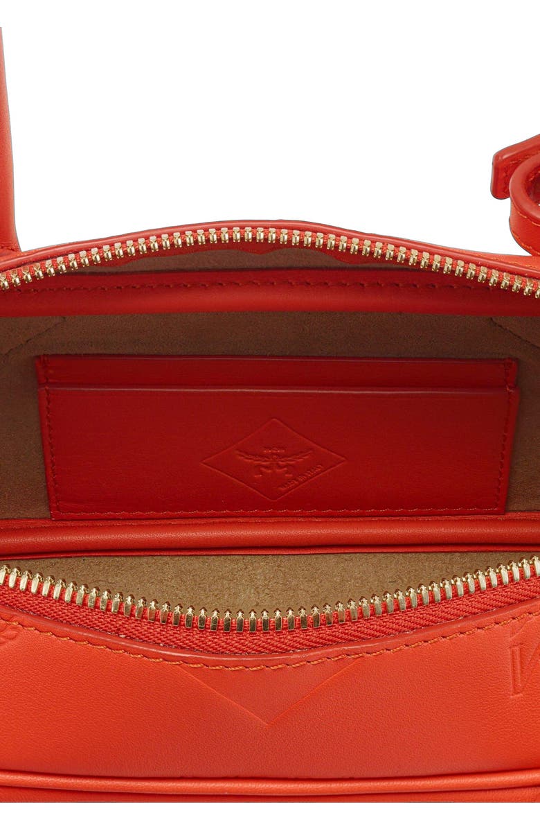 MCM Aren Shoulder Bag in Maxi Monogram Leather, Alternate, color, Orange