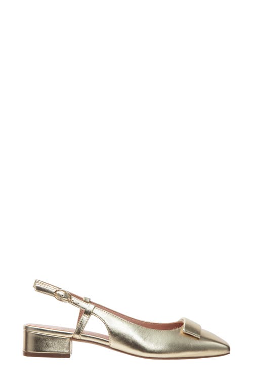 Linea Paolo Caris Slingback Pump In Gold