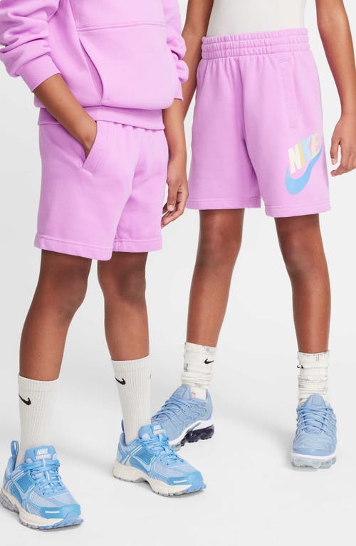 Nike Kids' Sportswear Club Fleece French Terry Shorts In Rush Fuchsia