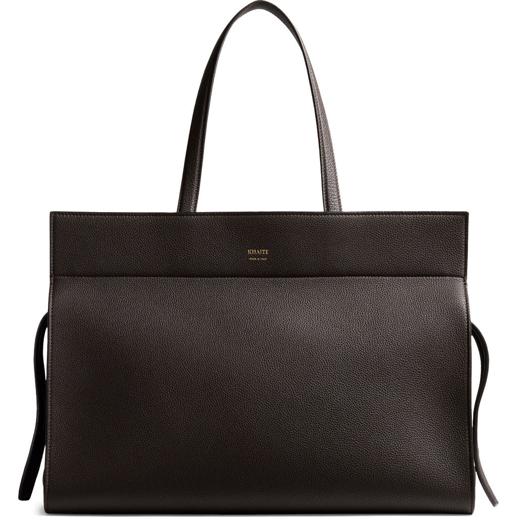 Khaite Crosby Two-handle Zip-closure Shoulder Bag In Brown