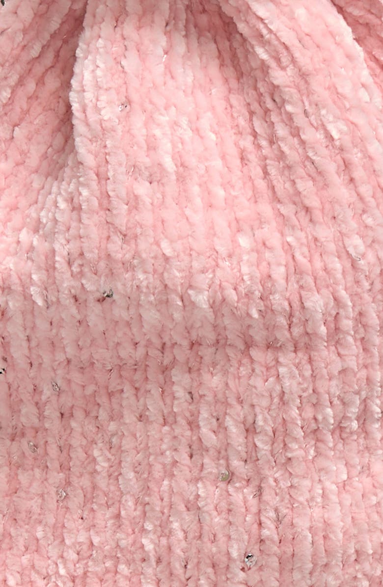 Capelli New York Kids' Faux Fur Lined Pompom Earflap Cap & Magic Gloves Set, Alternate, color, Pink