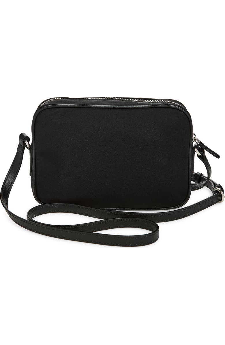 Stella McCartney Dartmoor Nylon Crossbody Bag, Alternate, color, Ultra Black