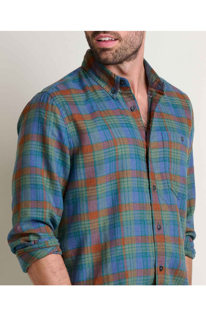 Toad & Co Airsmyth Long Sleeve Shirt, Alternate, color, Dark Roast Tonal Madras