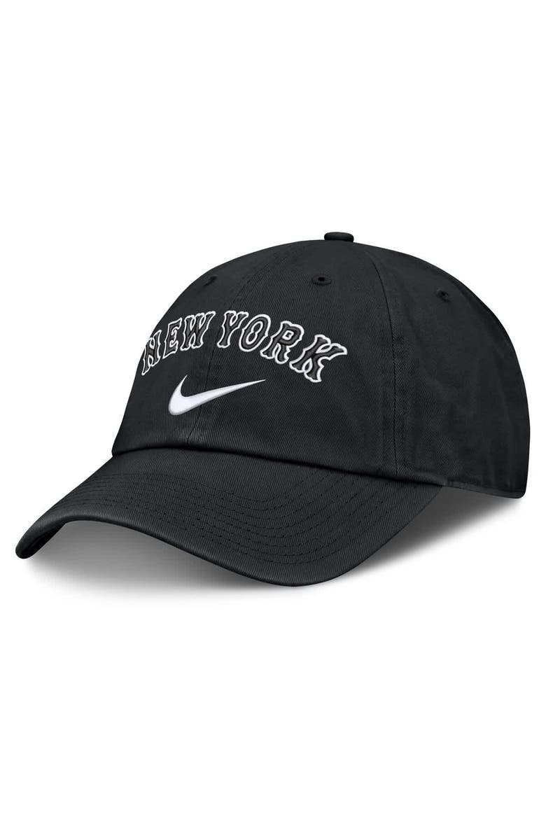Men's Nike  Black New York Mets Primetime Club Adjustable Hat, Main, color, Black