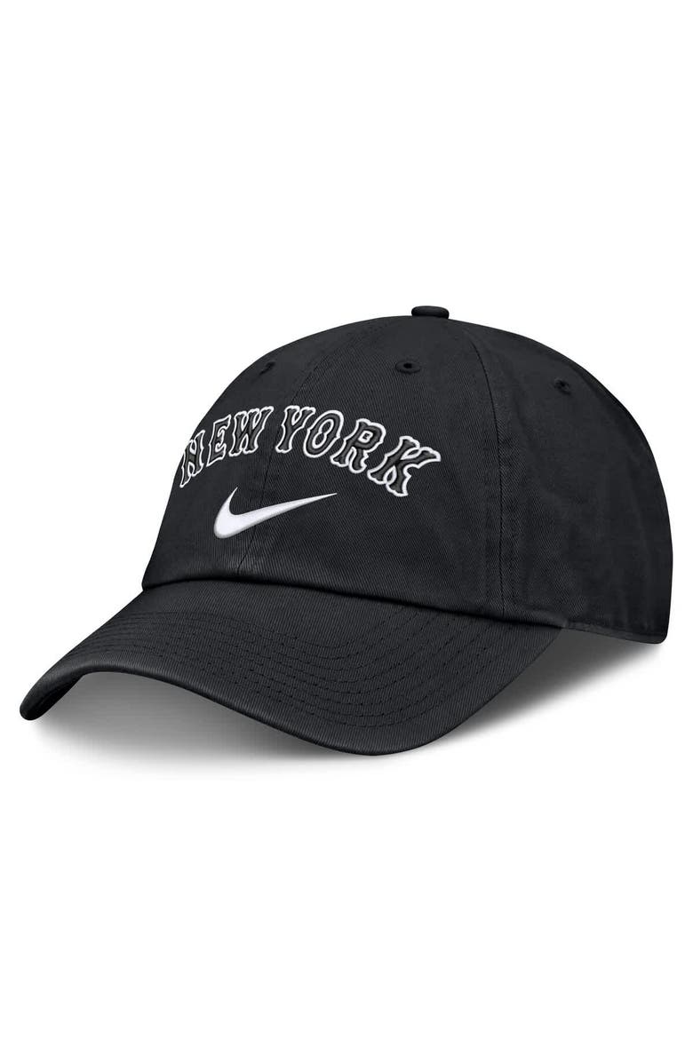 Nike Men's Nike  Black New York Mets Primetime Club Adjustable Hat, Main, color, Black