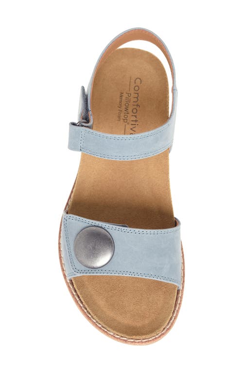Comfortiva Gwen Wedge Sandal In Quarry Blue