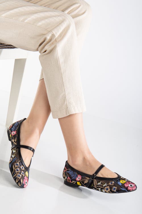 Forever & Always Shoes Fauna Mesh Mary Jane Flats