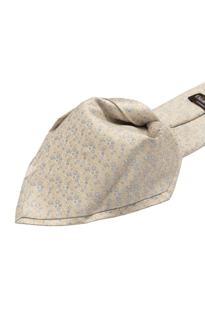 Elizabetta Spumante - Silk Jacquard Tie for Men, Alternate, color, Champagne