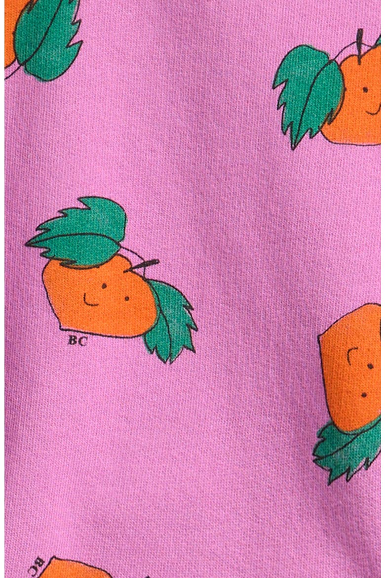 Kids' Tangerine Print Crop Sweatshirt, Alternate, color, PURPLE