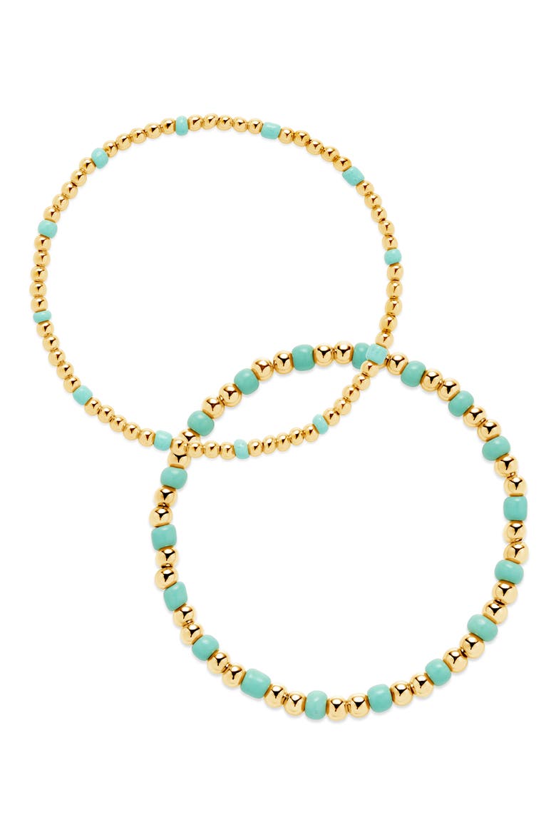 Set of 2 Misty Stretch Beaded Bracelets video
