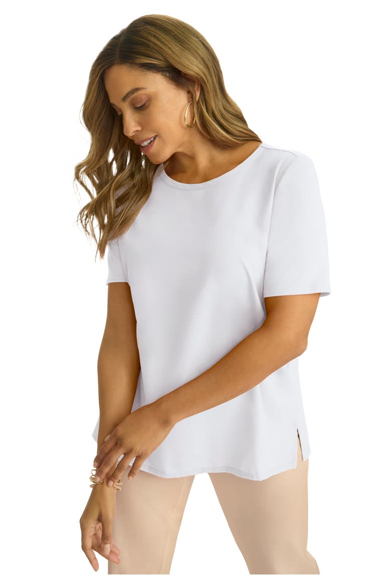Uptown Refined Tee, Main, color, WHITE