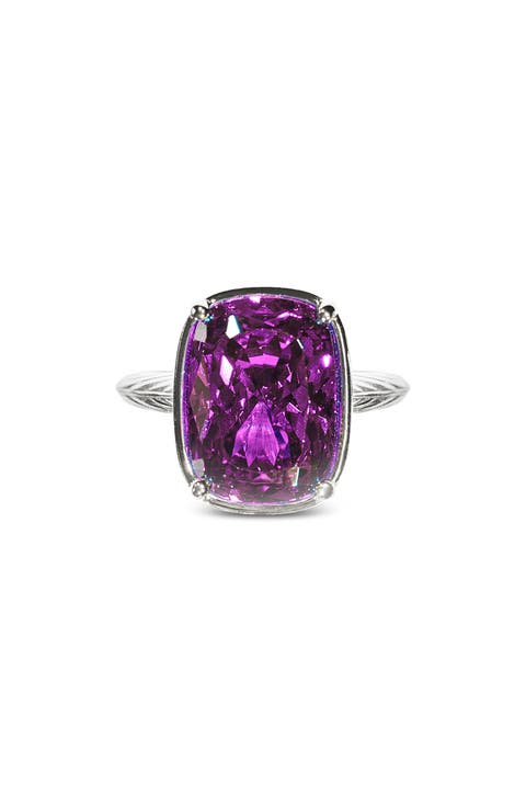 Elongated Cushion-Cut Cubic Zirconia Cocktail Ring