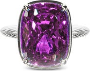 Sterling Forever Elongated Cushion-Cut Cubic Zirconia Cocktail Ring