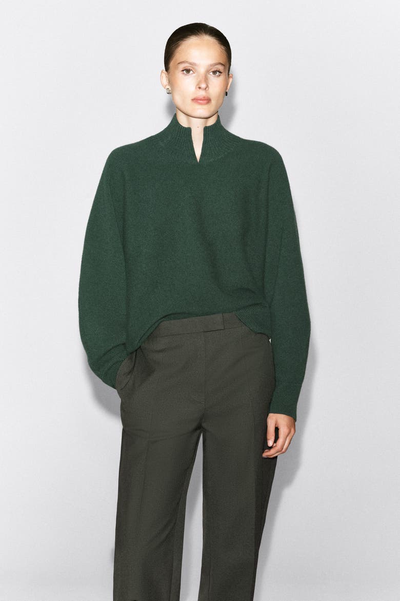 Tailored Twill Flared Pants, Alternate, color, KHAKI