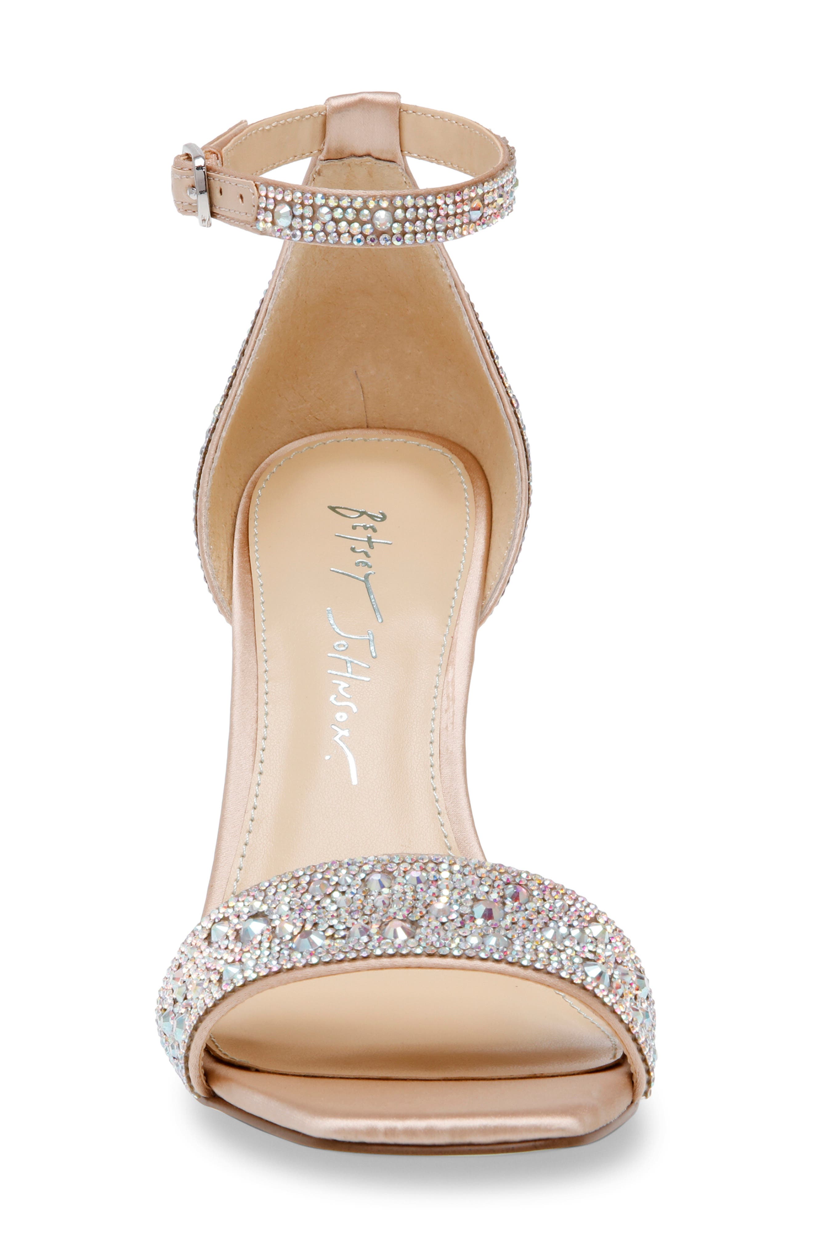 Dani Ankle Strap Sandal, Alternate, color, RHINESTONE