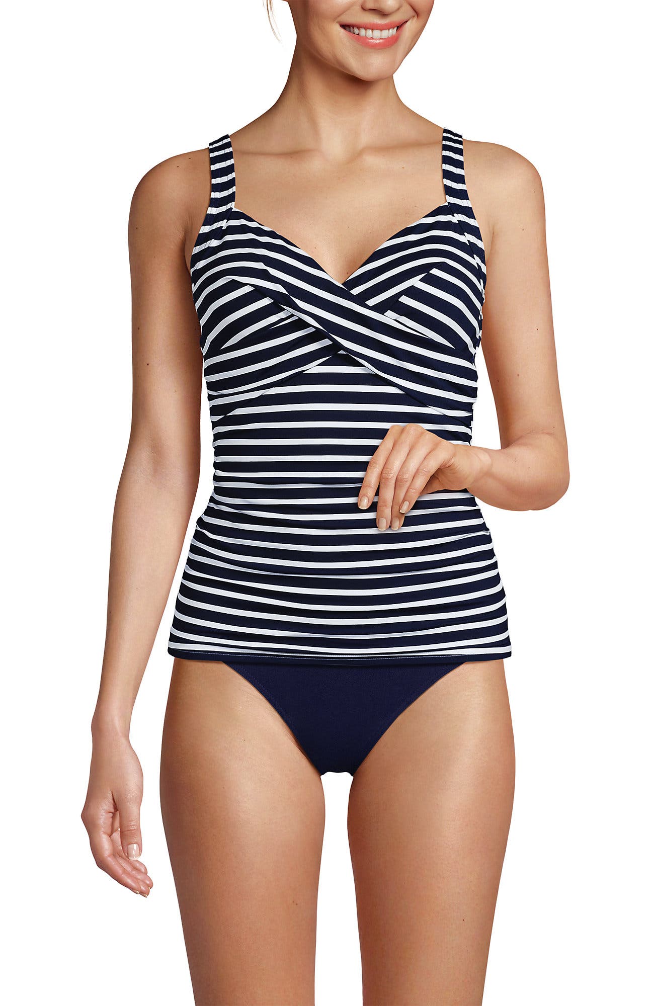 Deep Sea/White Media Stripes