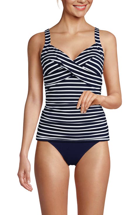 Wrap Underwire Tankini Top Swimsuit