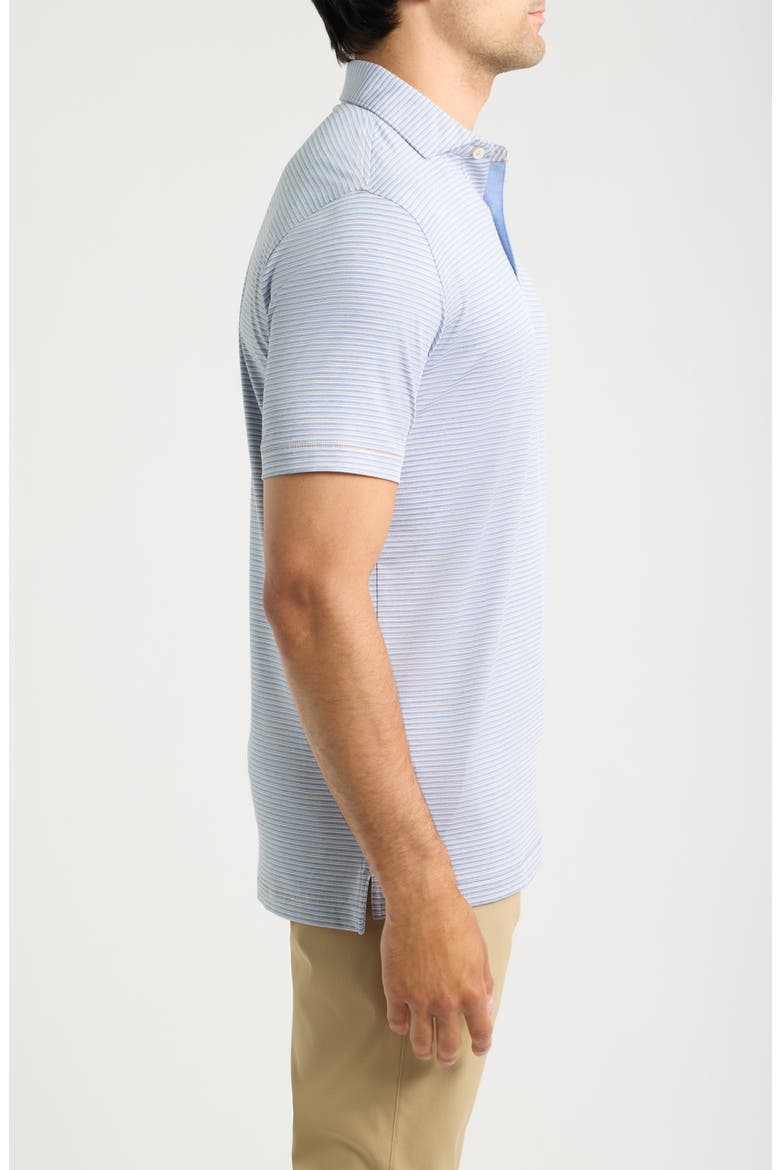 Timbre Stripe Crown Crafted Performance Jersey Golf Polo, Alternate, color, LIGHT NUTMEG