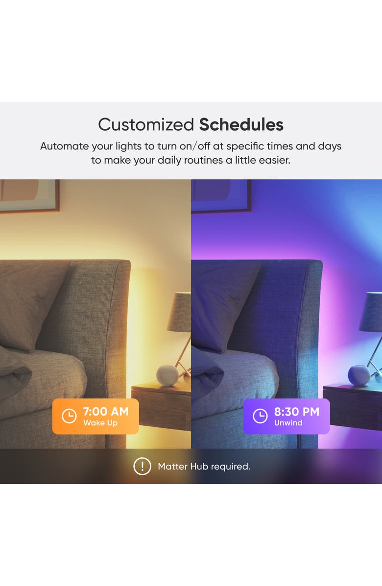 Nanoleaf Matter Smart Multicolor HD Lightstrip 16.4ft, Alternate, color, Multicolor