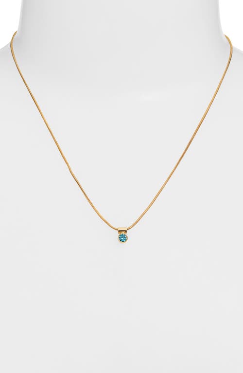 Set & Stones Ellie Birthstone Pendant Necklace In Gold