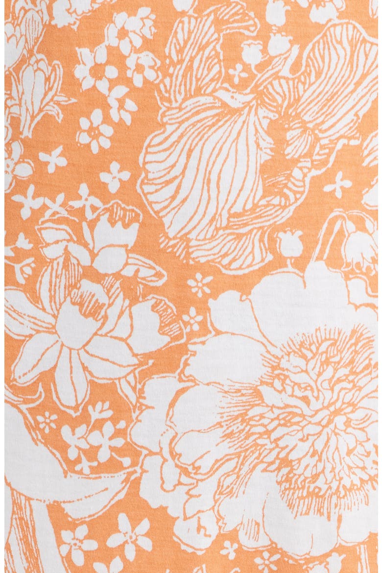 Dixi Cotton Dress, Alternate, color, SUNSET ORANGE BUDDING ROMANCE