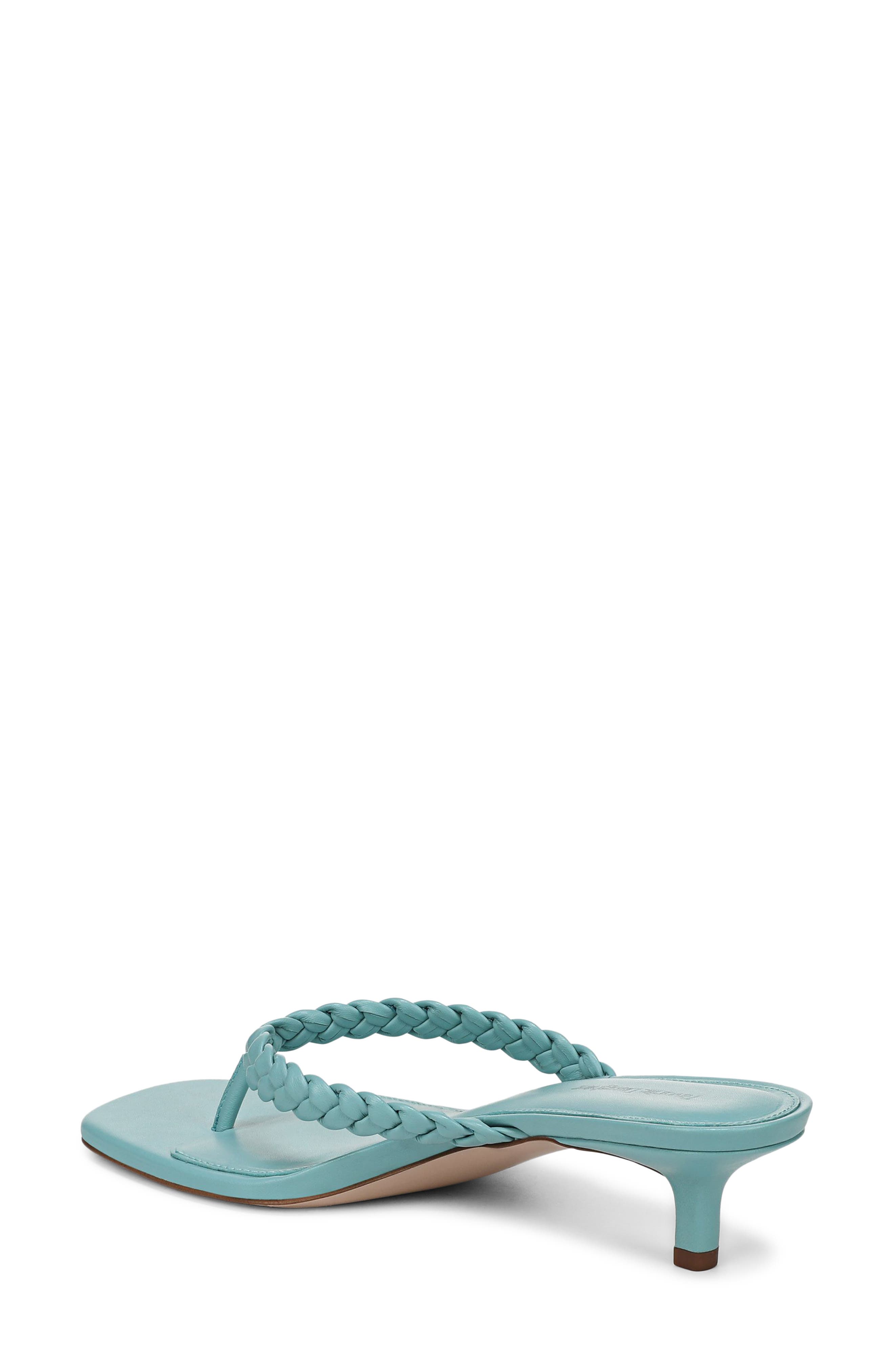 Sutton Kitten Heel Sandal, Alternate, color, AQUA HAZE