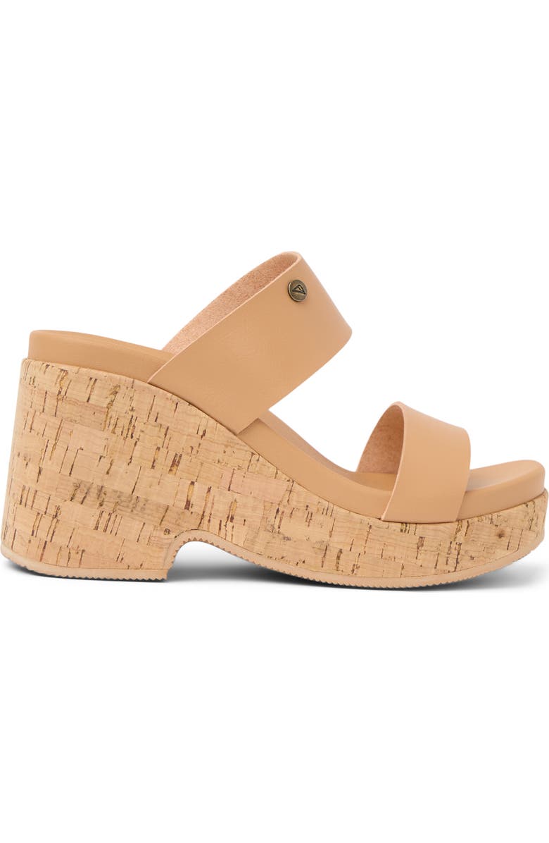 Reef Sunset Ibiza Platform Slide Sandal, Alternate, color, Natural