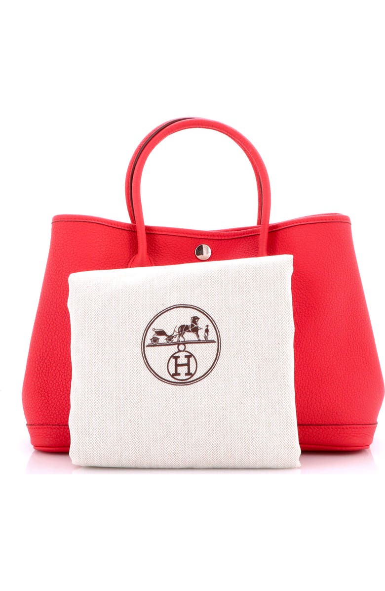 Pre-Owned Hermes Garden Party Tote Leather 30, Alternate, color, Bougainvillier