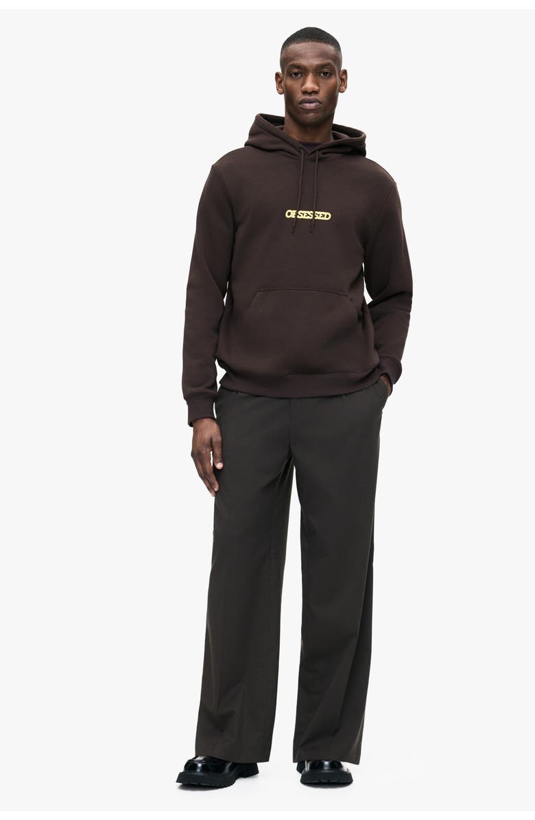 H&M Regular Fit Hoodie, Alternate, color, Brown/Snoopy