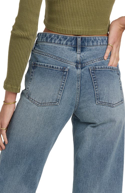 Billabong Free Fall High Waist Flare Leg Jeans In Blue