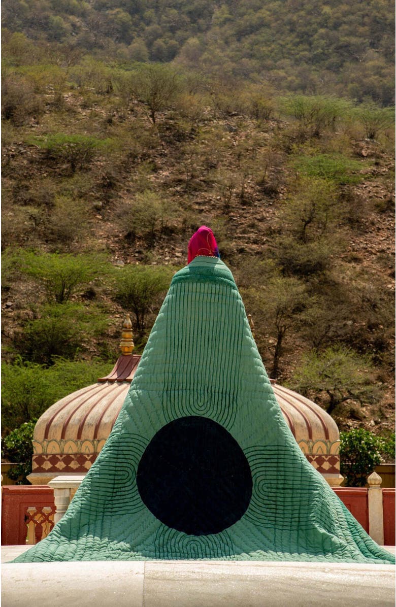 CQC LA HIGH TIDE Quilt Bedding Set with 2 Shams, Alternate, color, Green, Blue