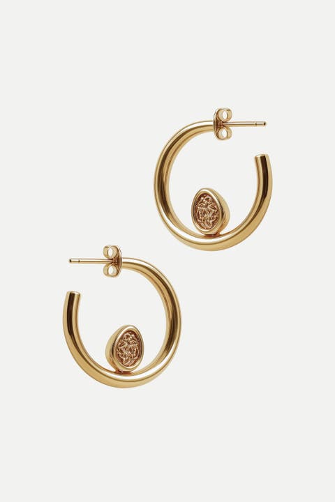Knot Hoop Earrings