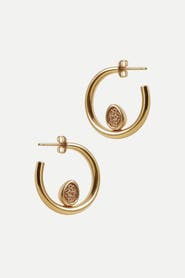 Daniela Millan Jewelry Knot Hoop Earrings