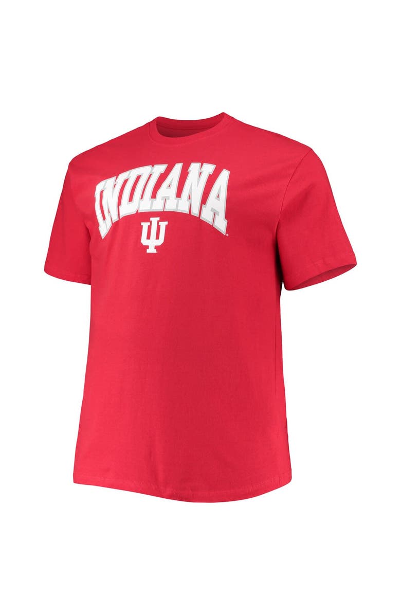 Champion Men's Champion Crimson Indiana Hoosiers Big & Tall Arch Over Wordmark T-Shirt, Alternate, color, 