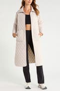 Zella Diamond Quilted Longline Jacket
