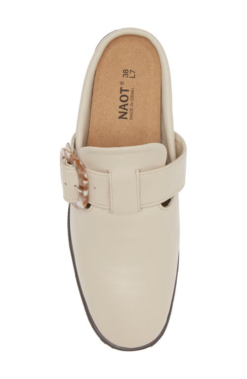 Naot Choice Mule In Soft Ivory Leather