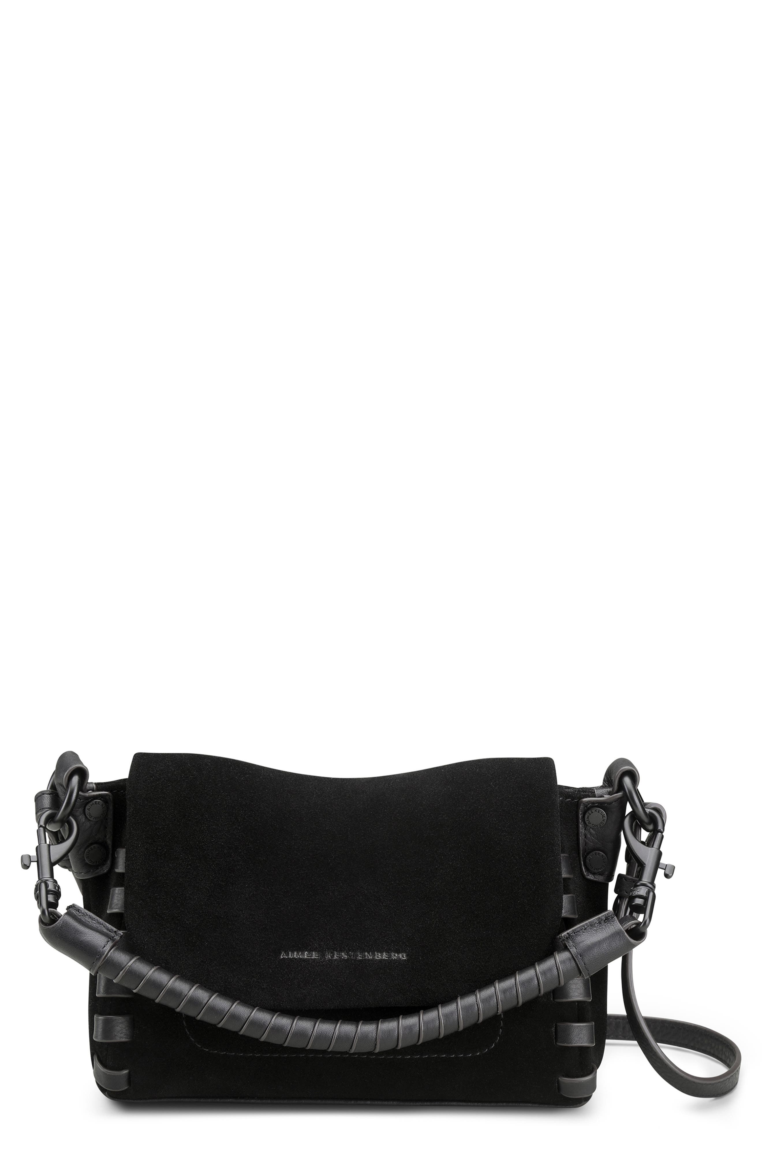 AIMEE Mini Zen Leather Crossbody Bag, Main, color, 