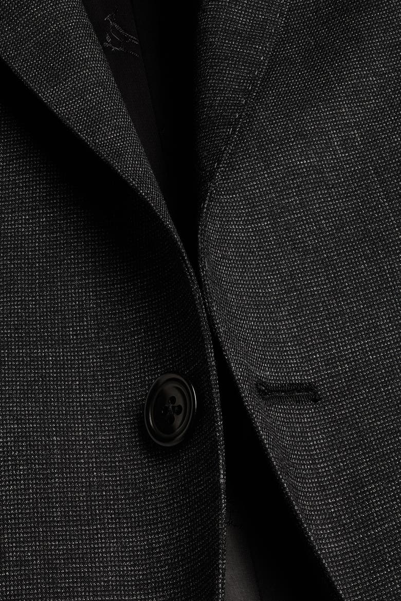Slim Fit End On End Ultimate Performance Suit Jacket, Alternate, color, Charcoal Grey