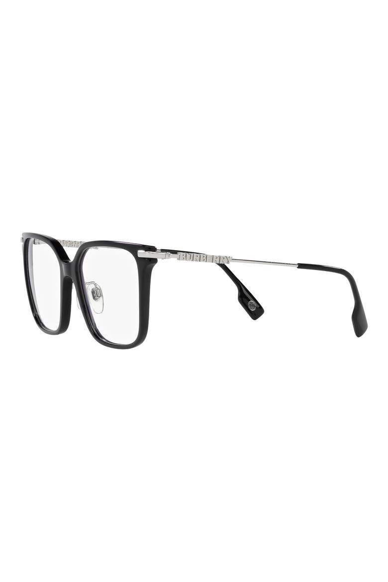 Elizabeth 54mm Square Optical Glasses, Alternate, color, BLACK