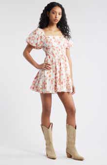 BP. Tiered Puff Sleeve Dress